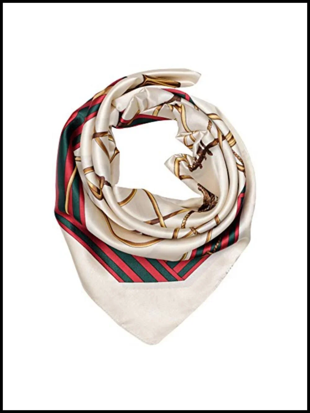 35'' Satin Square Head Scarf Silk Feeling Lightweight Hair Wrap